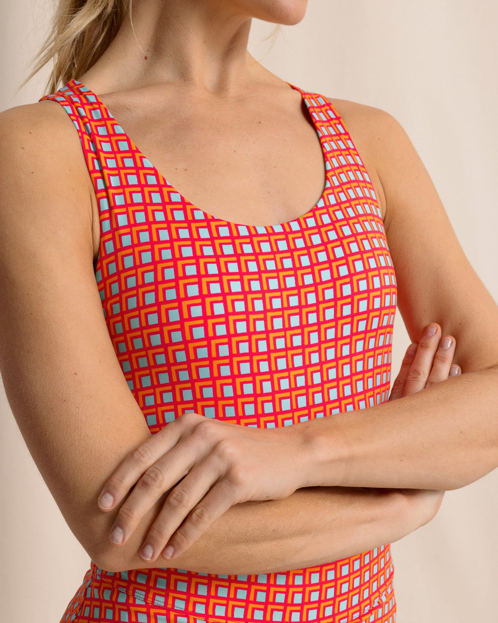 Natalie Printed Cross Back Tank
