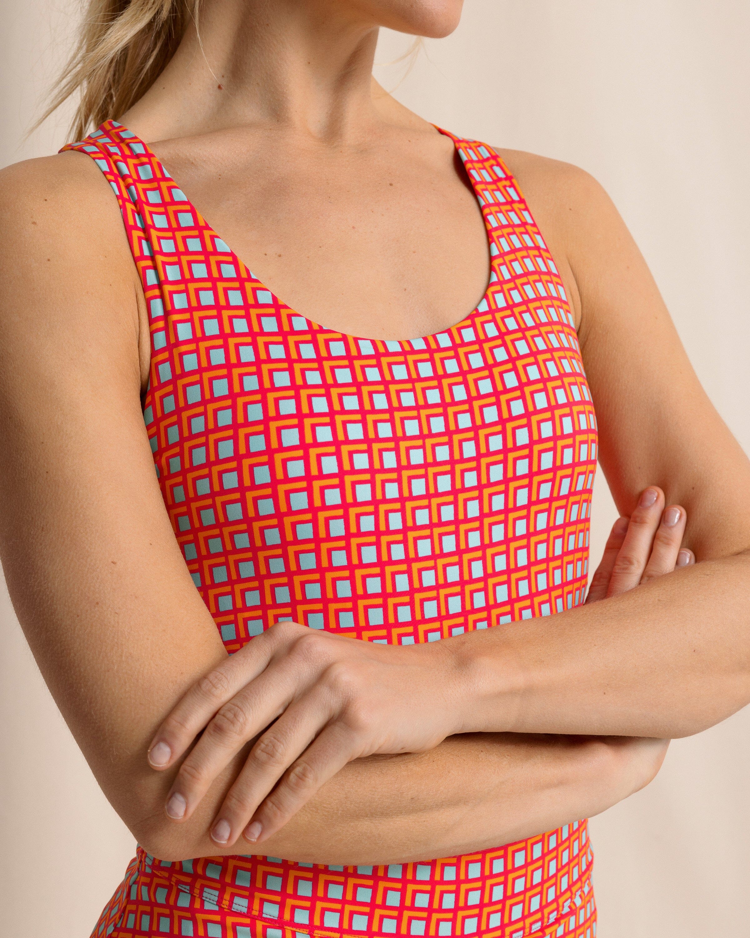 Natalie Printed Cross Back Tank